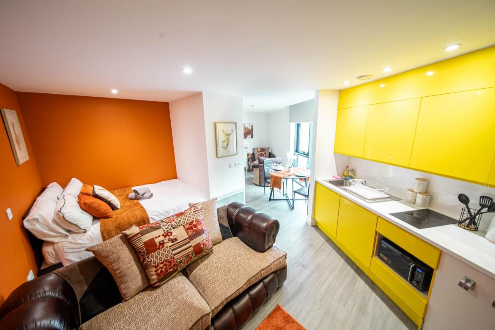 Corner Studio Apartment In Sheffield Esterno foto